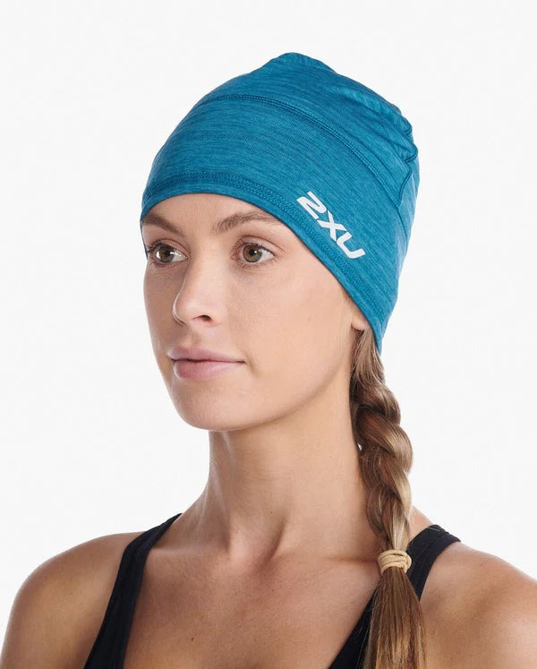 2XU Unisex Ignition Beanie, unisex, Oceanside/Silver Reflective