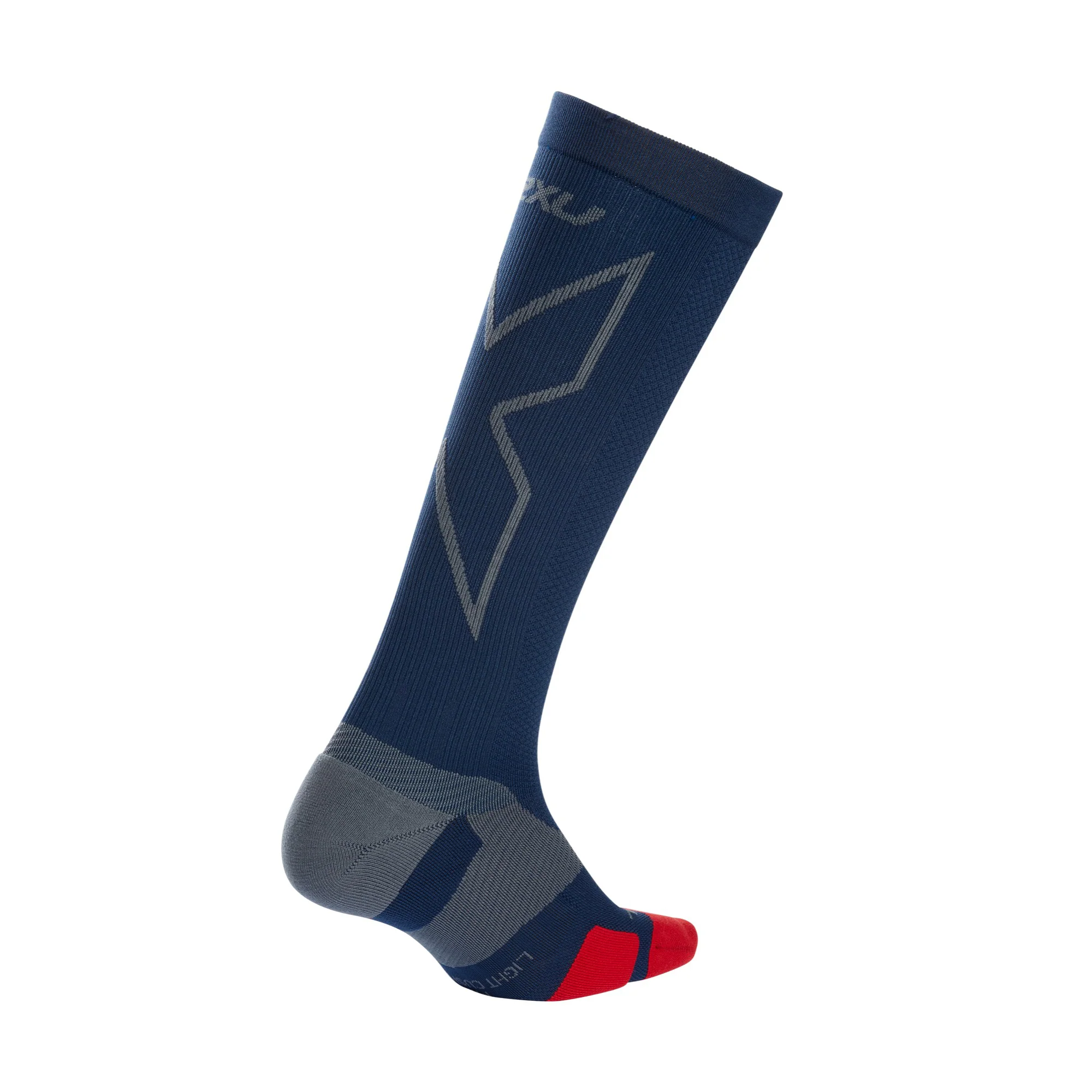 2XU VECTR L.Cush Full Length Socks, Rot/Titan - Image 2