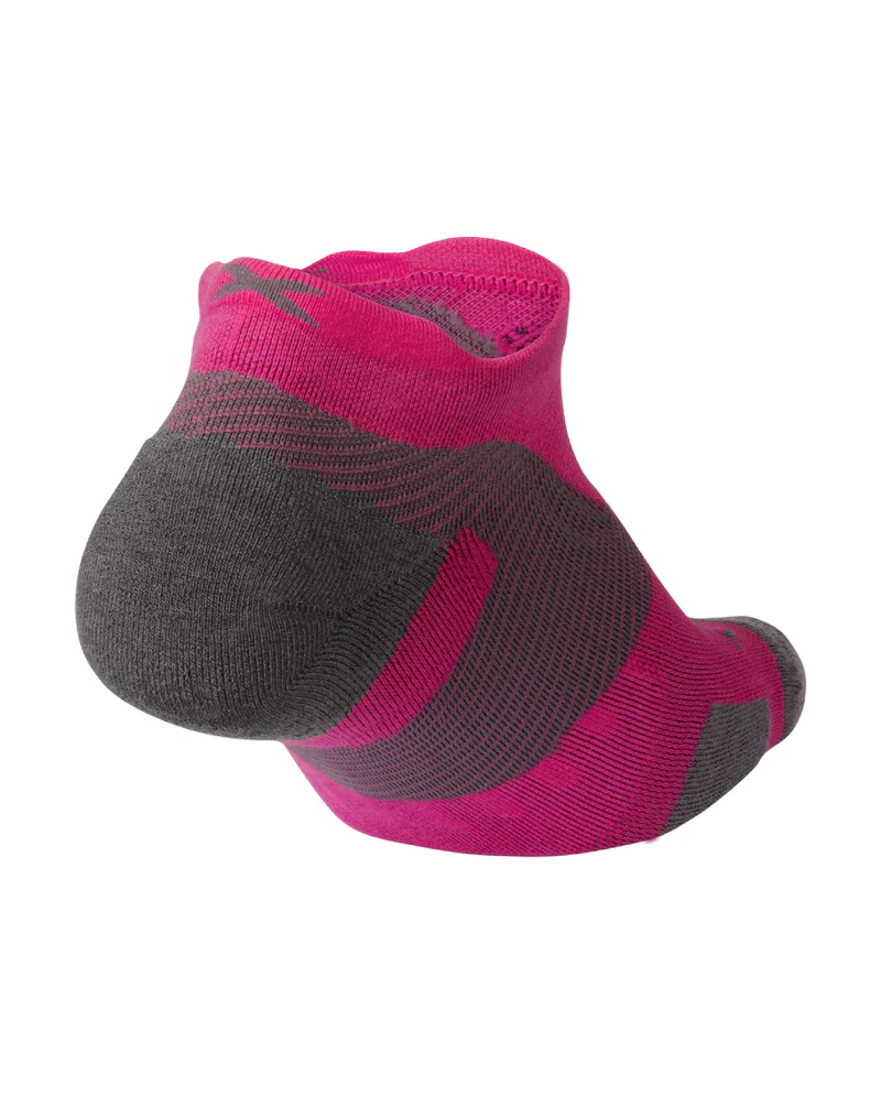 2XU VECTR Merino Light Cushion No Show Socks Pink/Grau - Image 2
