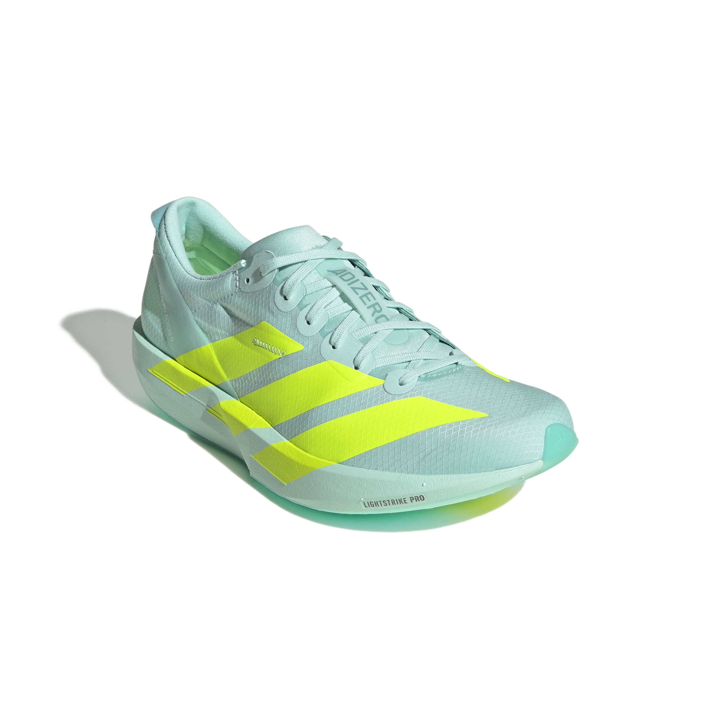 Adidas ADIZERO ADIOS 9, Laufschuh, Damen, Sea Flash Aqua/Lucid Lemon/Minton - Image 3