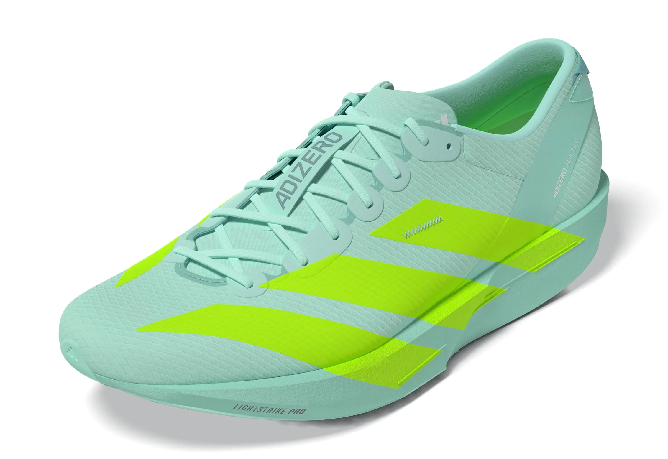 Adidas ADIZERO ADIOS 9, Laufschuh, Damen, Sea Flash Aqua/Lucid Lemon/Minton - Image 5