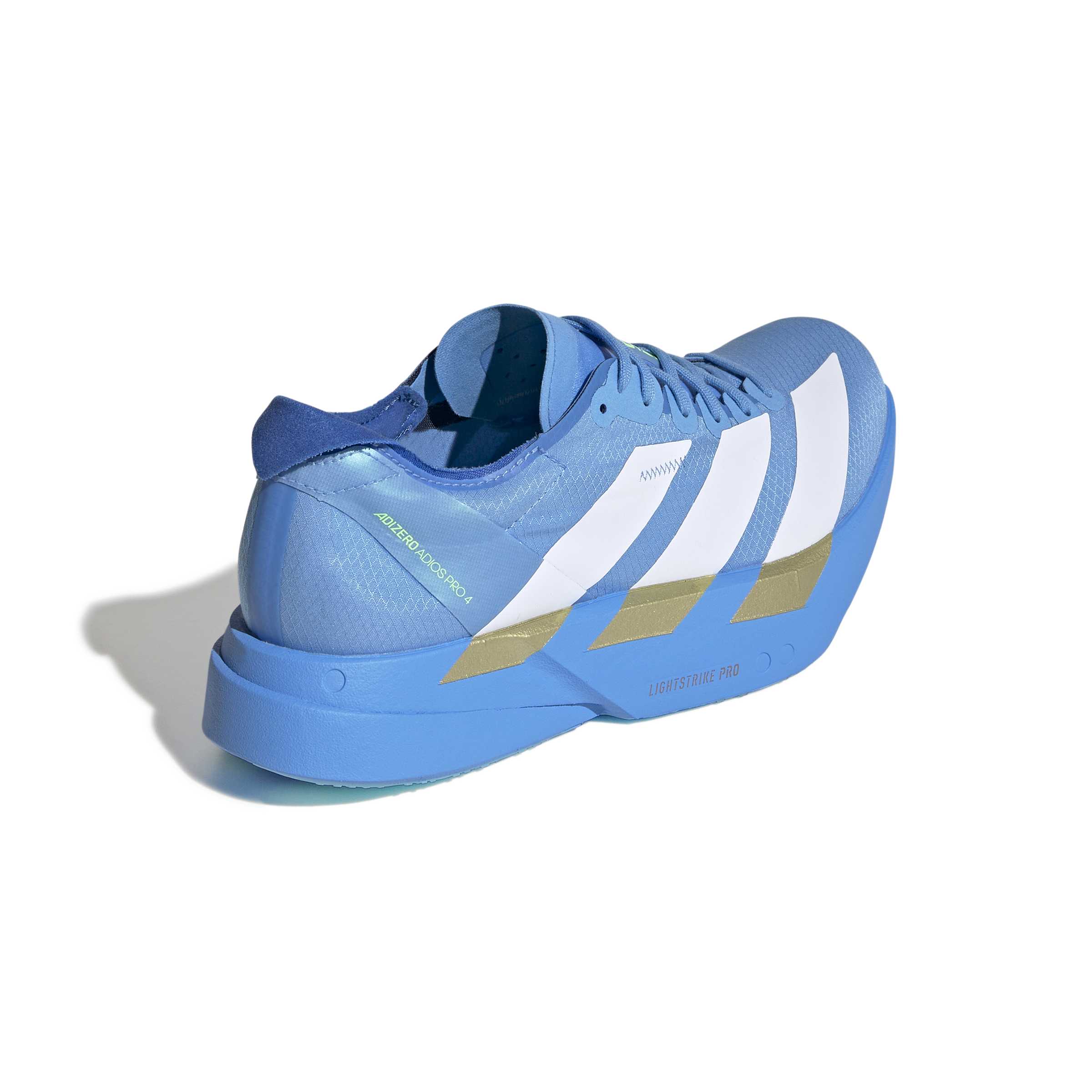 Adidas ADIZERO ADIOS Pro 4, Laufschuh, Damen, White/White/Lime Burst - Image 4