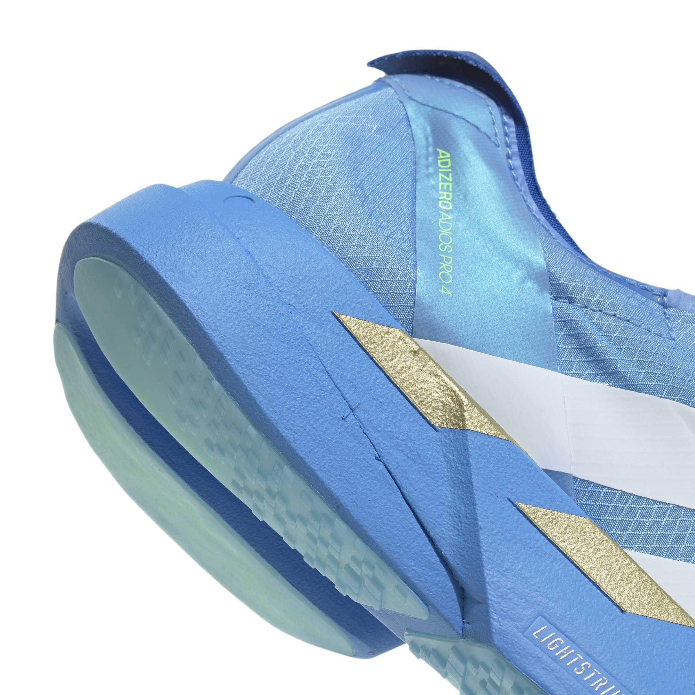 Adidas ADIZERO ADIOS Pro 4, Laufschuh, Damen, White/White/Lime Burst - Image 6