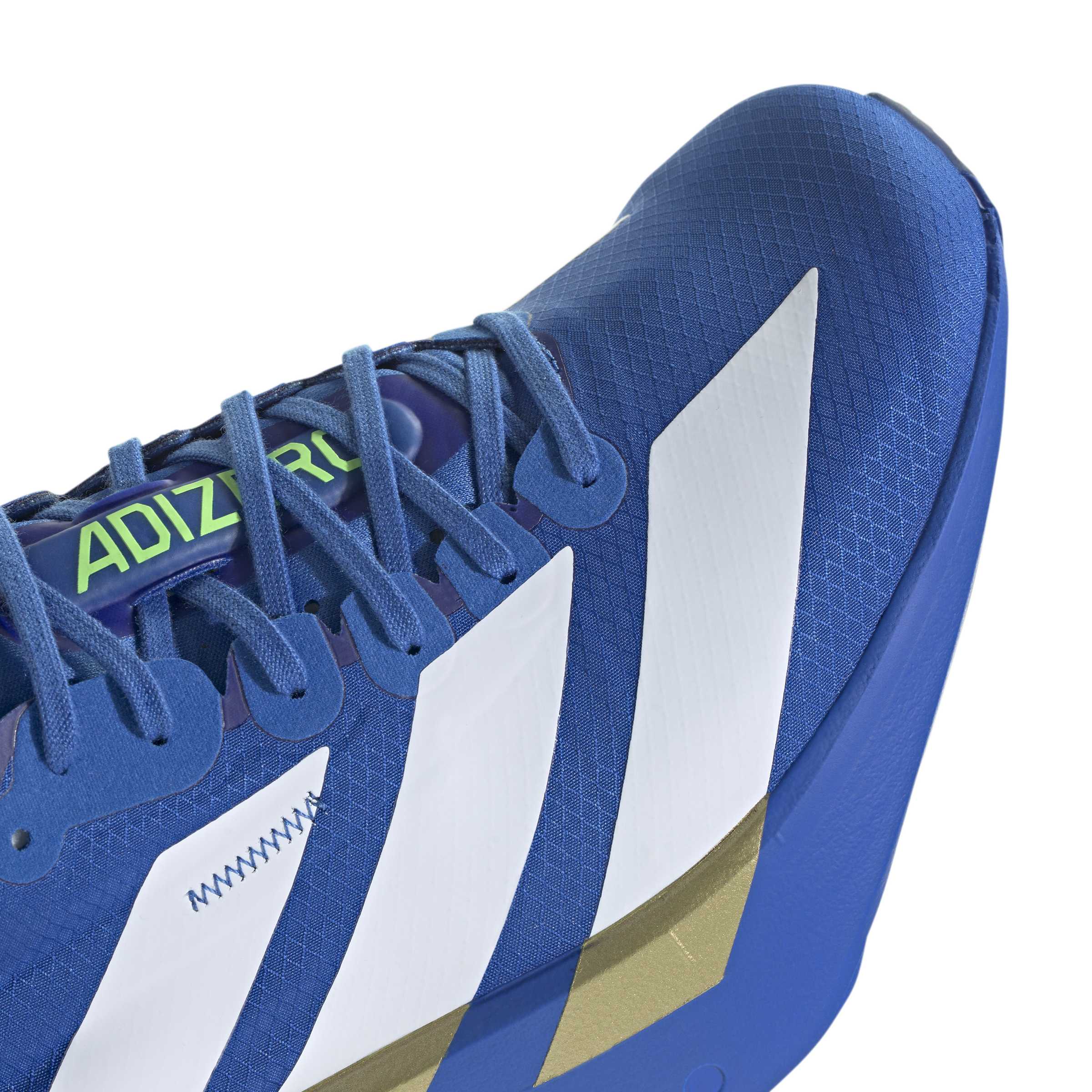 Adidas ADIZERO ADIOS PRO 4, Laufschuh, Herren, Blue/White/Lime Burst - Image 7