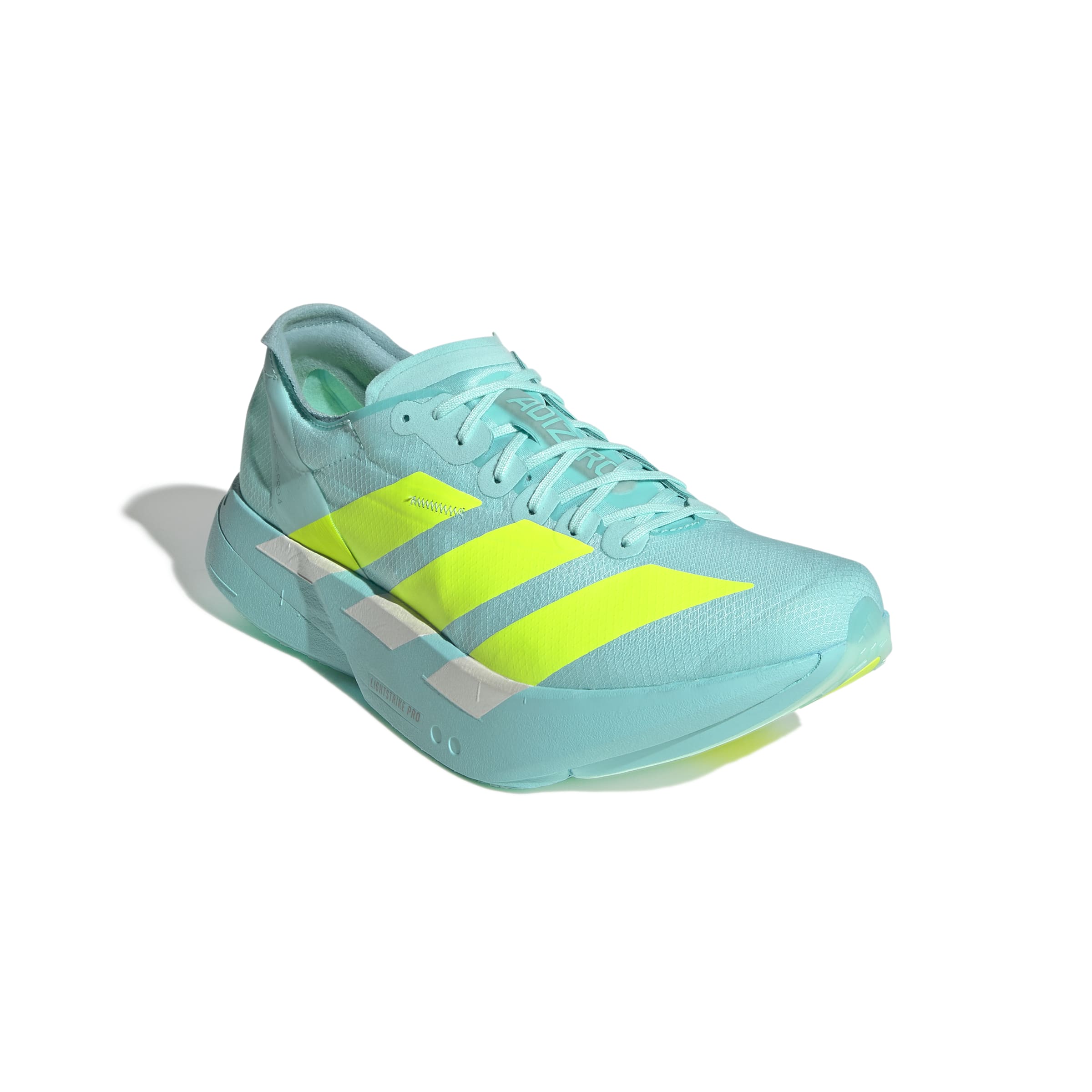 Adidas ADIZERO ADIOS PRO 4, Laufschuh, Herren, Flash Aqua/Lucid Lemon/Mint Ton - Image 3