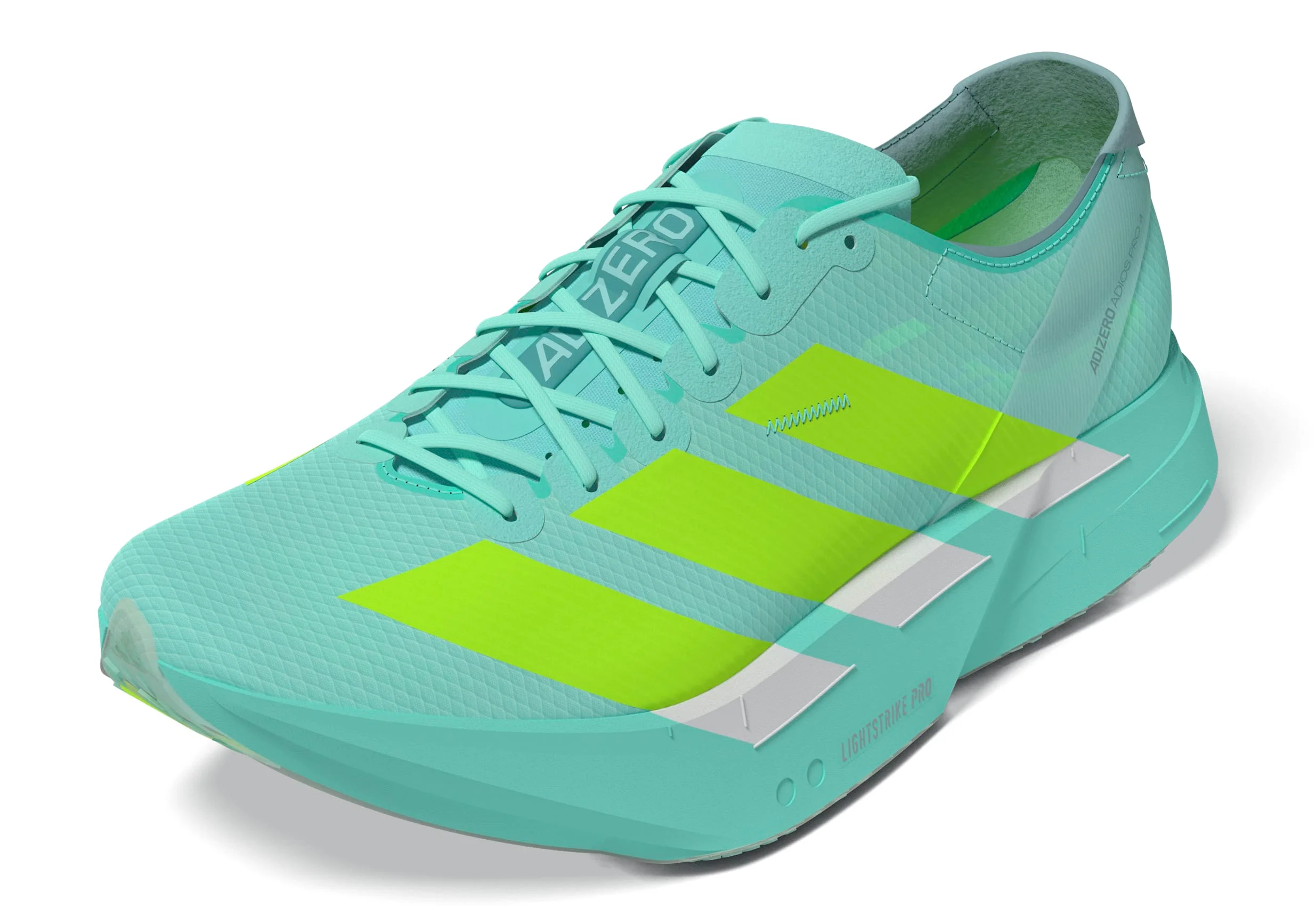 Adidas ADIZERO ADIOS PRO 4, Laufschuh, Herren, Flash Aqua/Lucid Lemon/Mint Ton - Image 5