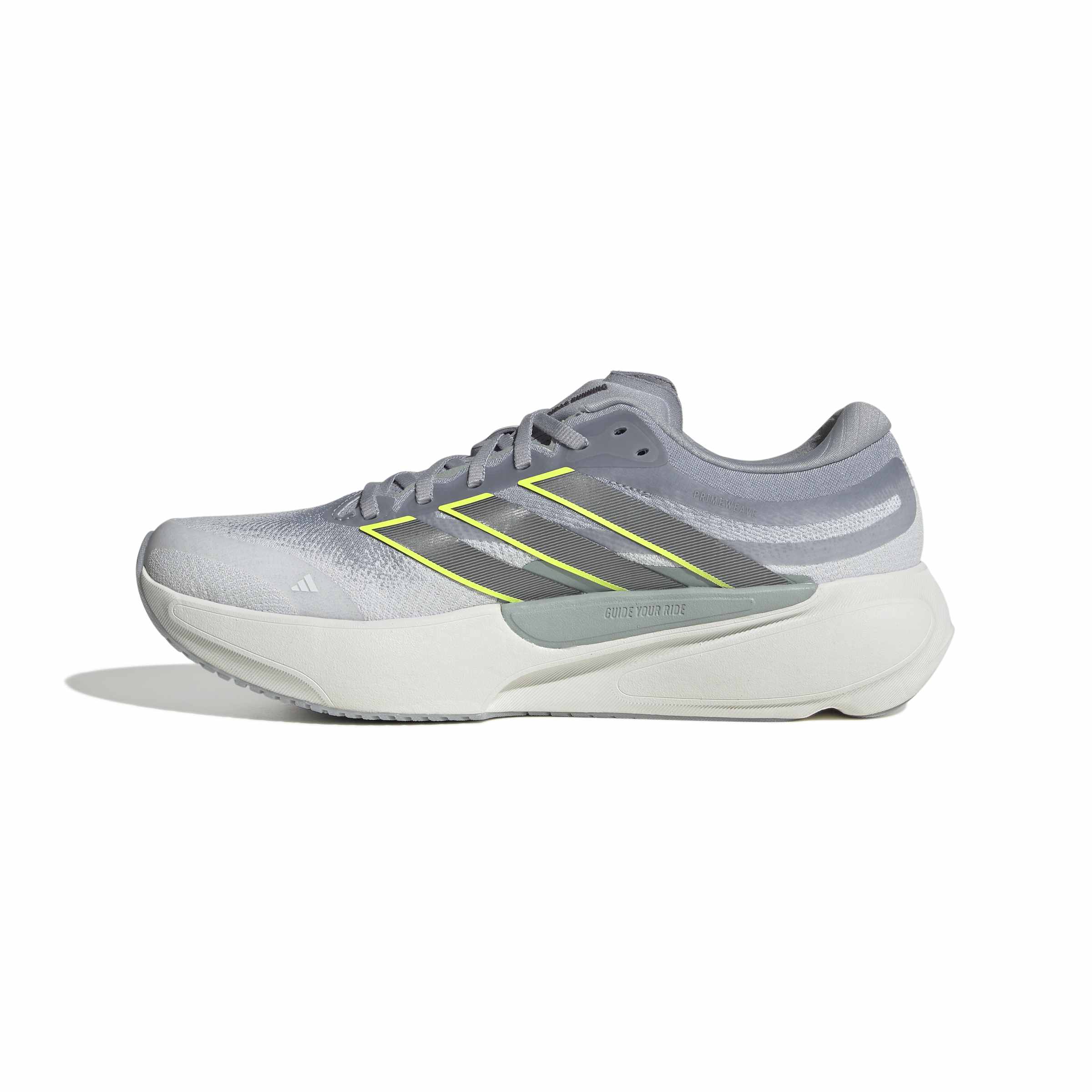 Adidas Supernova Solution 3, Laufschuh, Herren, Crystal White/Iron Metallic/Solar Yellow - Image 2