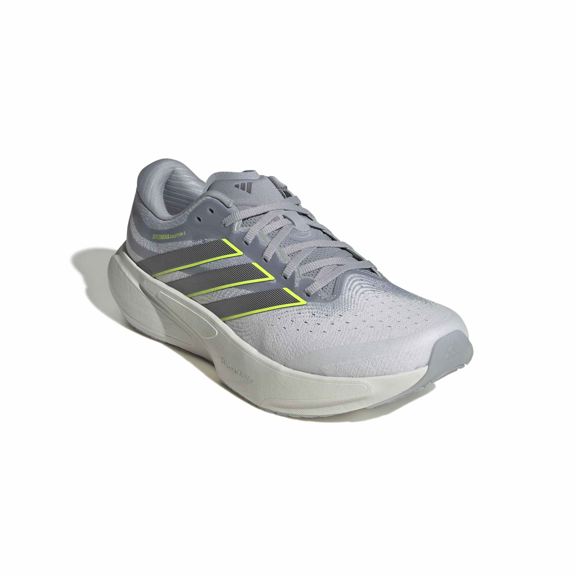 Adidas Supernova Solution 3, Laufschuh, Herren, Crystal White/Iron Metallic/Solar Yellow - Image 3