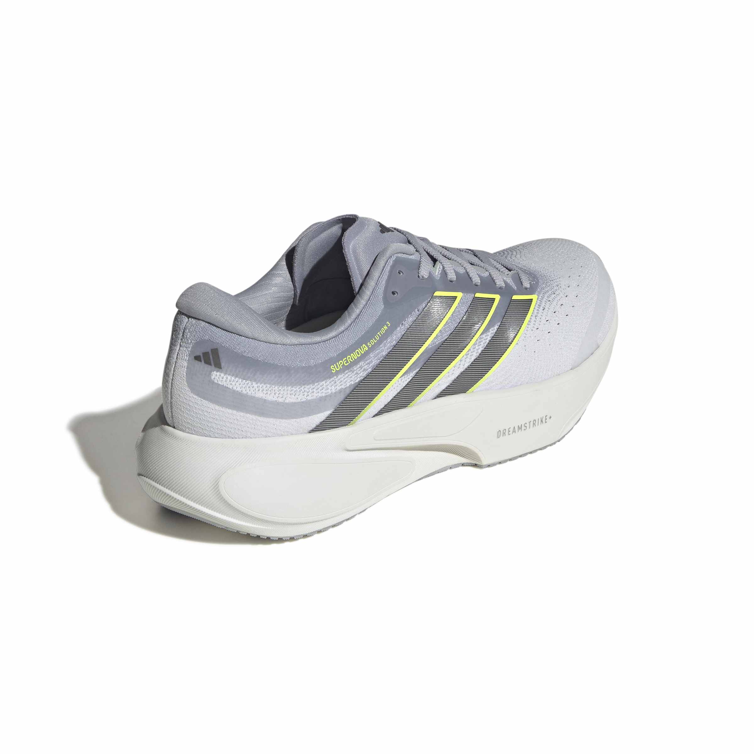 Adidas Supernova Solution 3, Laufschuh, Herren, Crystal White/Iron Metallic/Solar Yellow - Image 4