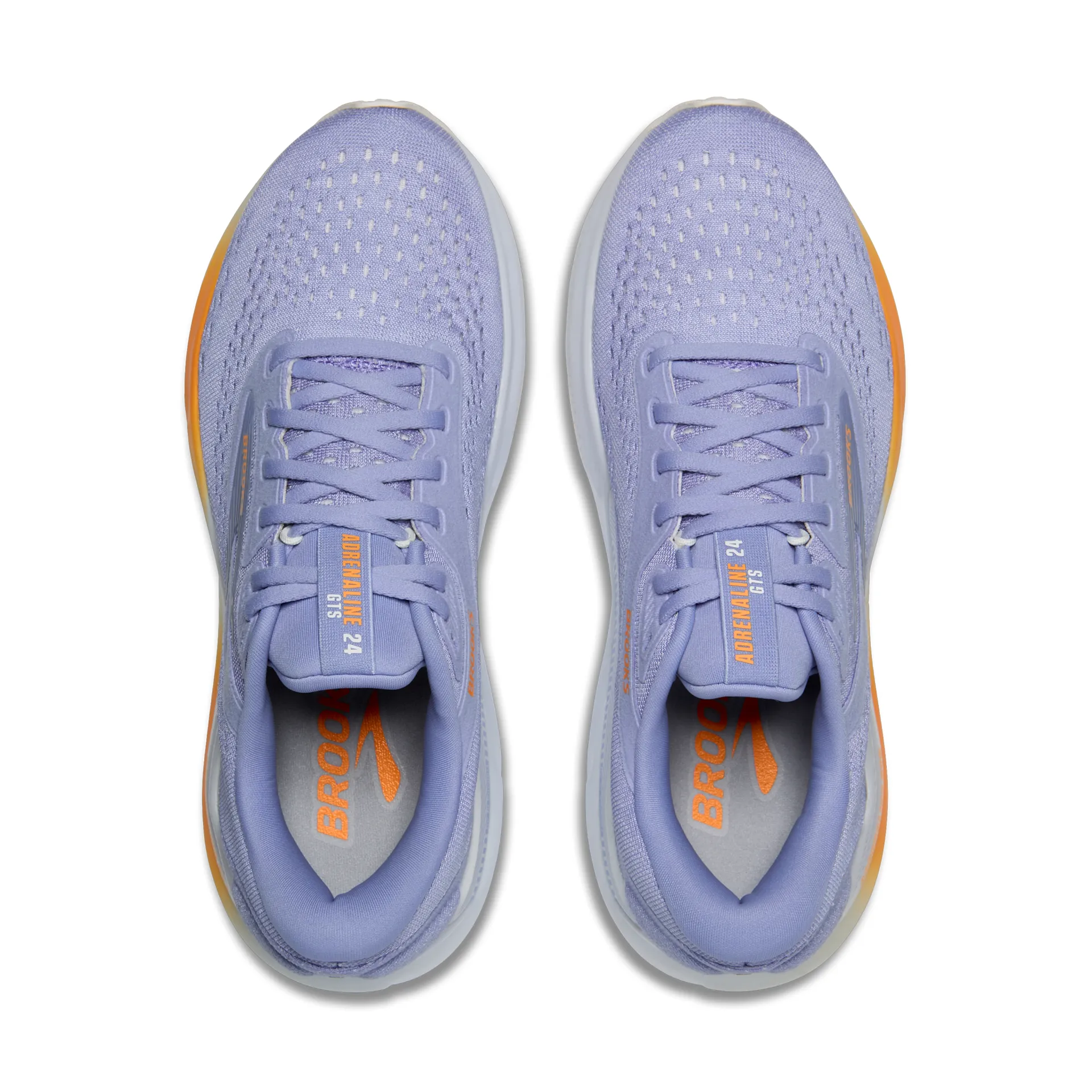 Brooks Adrenaline GTS 24, Laufschuhe, Damen, Blue Heron/White/Orange - Image 5