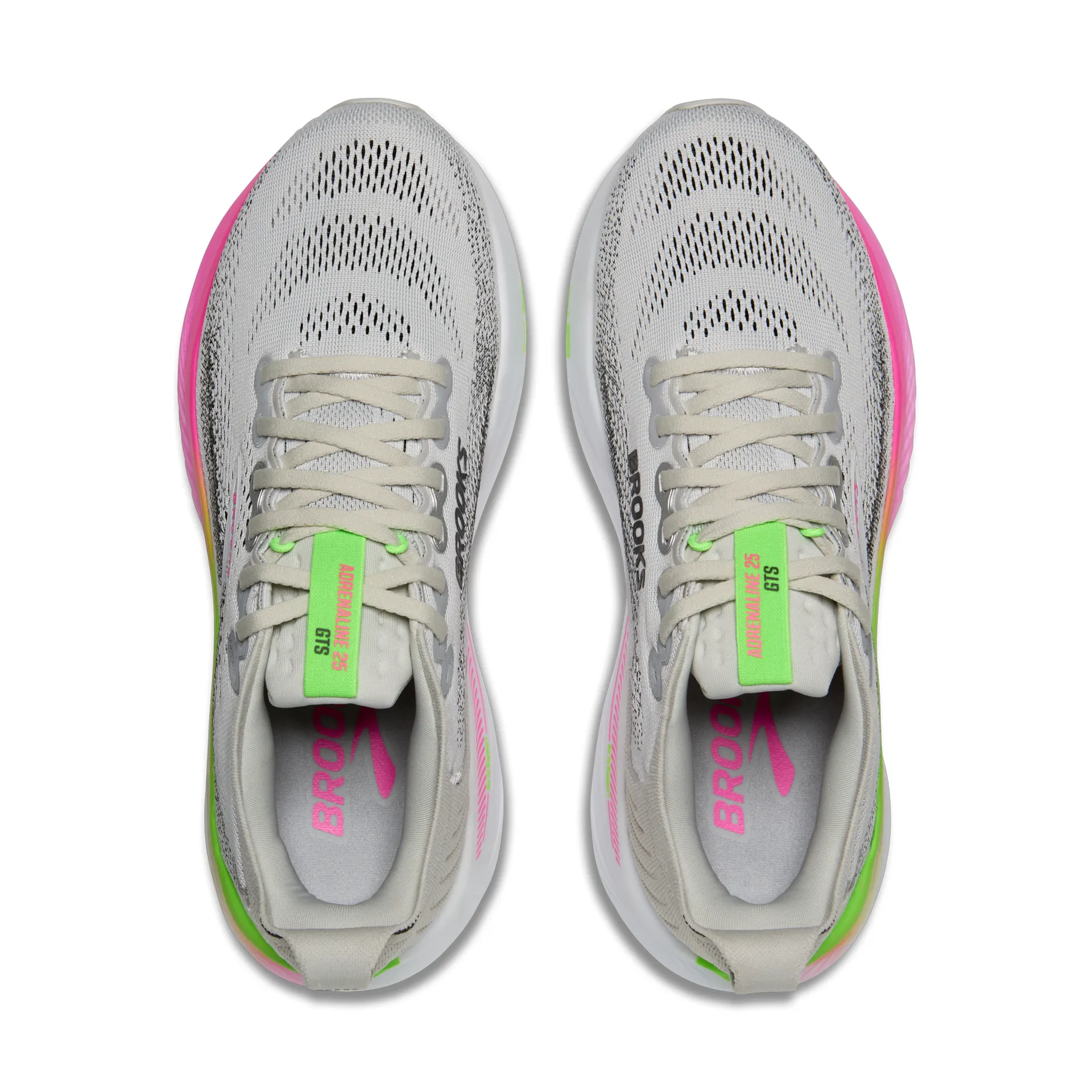 Brooks Adrenaline GTS 25, Laufschuh, Damen, Oyster/Pink/Green - Image 5