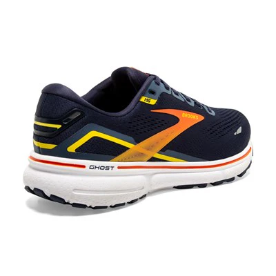 Brooks Ghost 15, Herren, Peacoat/Red/Yellow - Image 4
