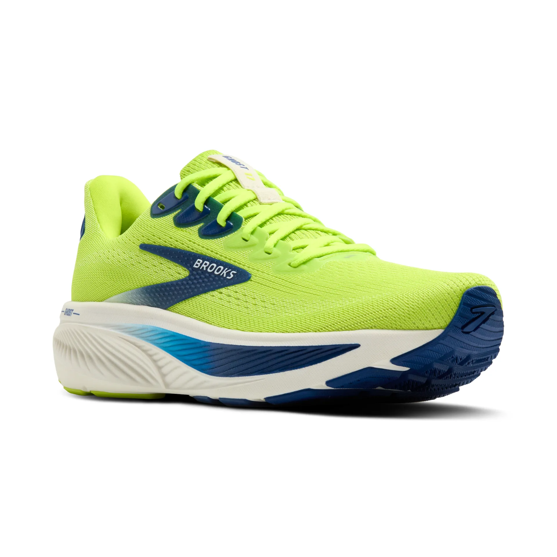 Brooks Ghost 17, Laufschuhe, Herren, Acid Lime/Navy/White - Image 3