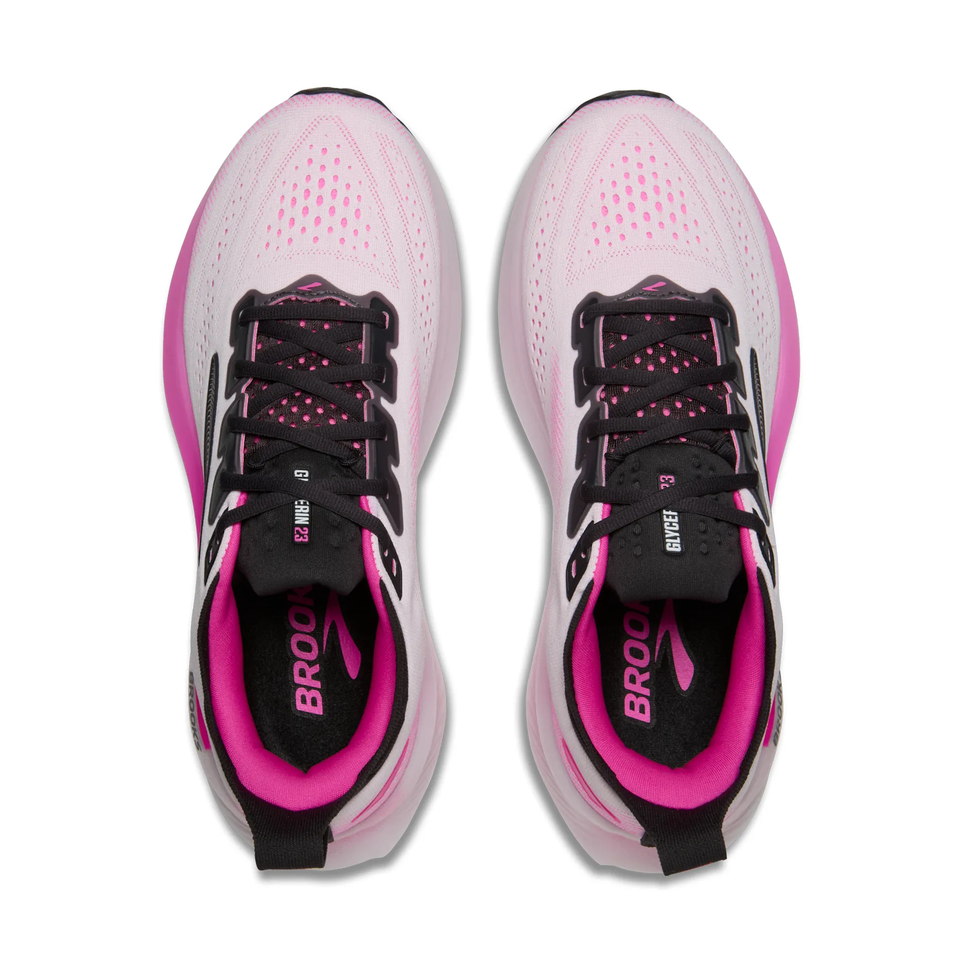 Brooks Glycerin 23, Laufschuh, Damen, White/Phantom/Cyber Pink - Image 5