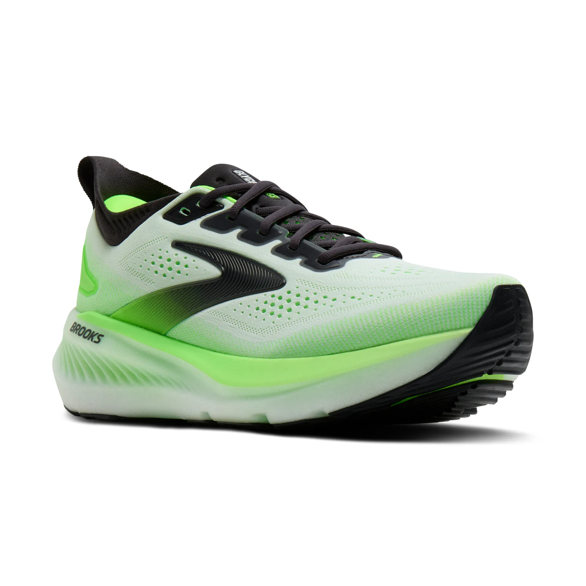 Brooks Glycerin 23, Laufschuh, Herren, White/Phantom/Green Gecko - Image 3