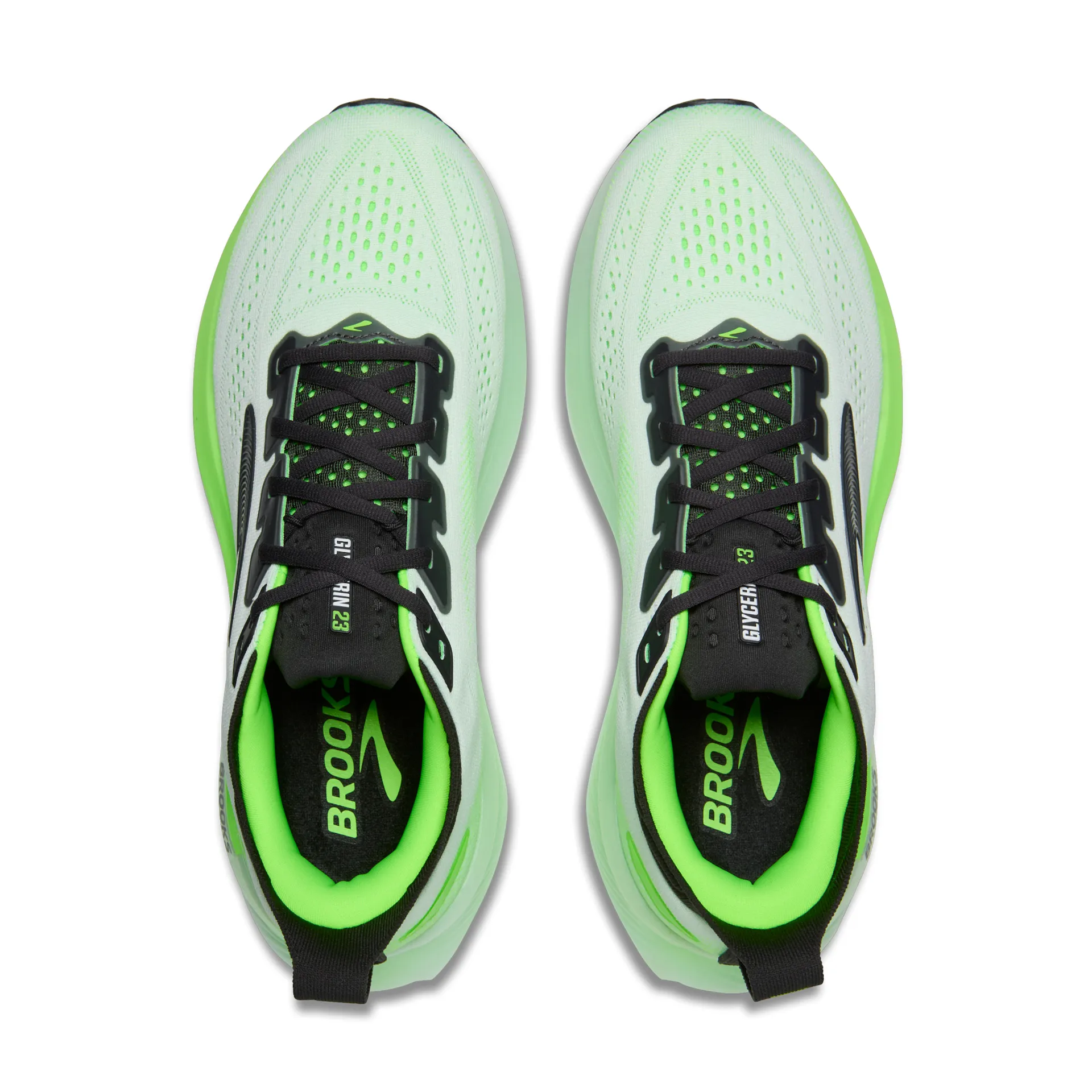 Brooks Glycerin 23, Laufschuh, Herren, White/Phantom/Green Gecko - Image 5