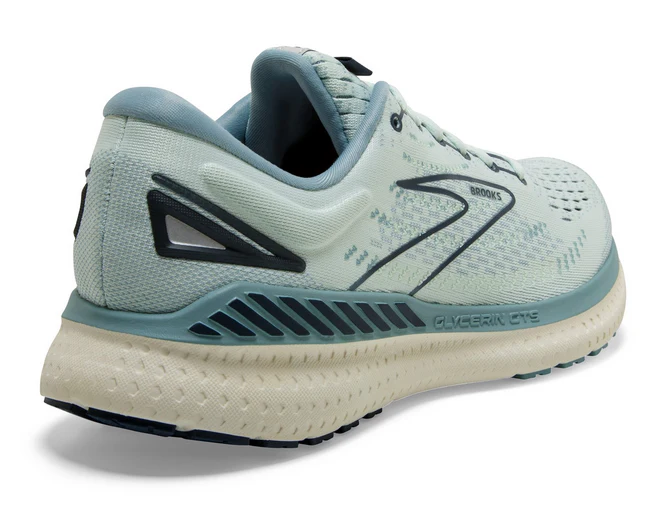 Brooks Glycerin GTS 19, Damen, aqua glass/whisper white/navy, hellblau/weiß - Image 4
