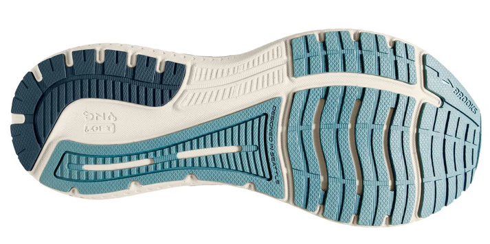 Brooks Glycerin GTS 19, Damen, aqua glass/whisper white/navy, hellblau/weiß - Image 5