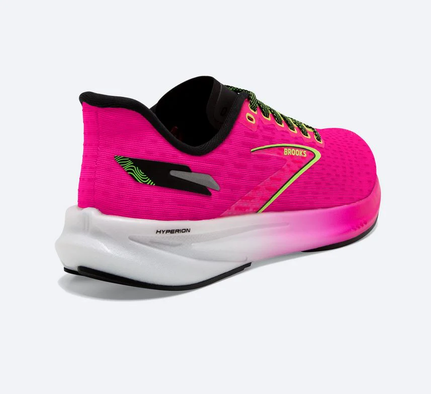 Brooks Hyperion, Damen, Pink Glo/Green/Black - Image 5