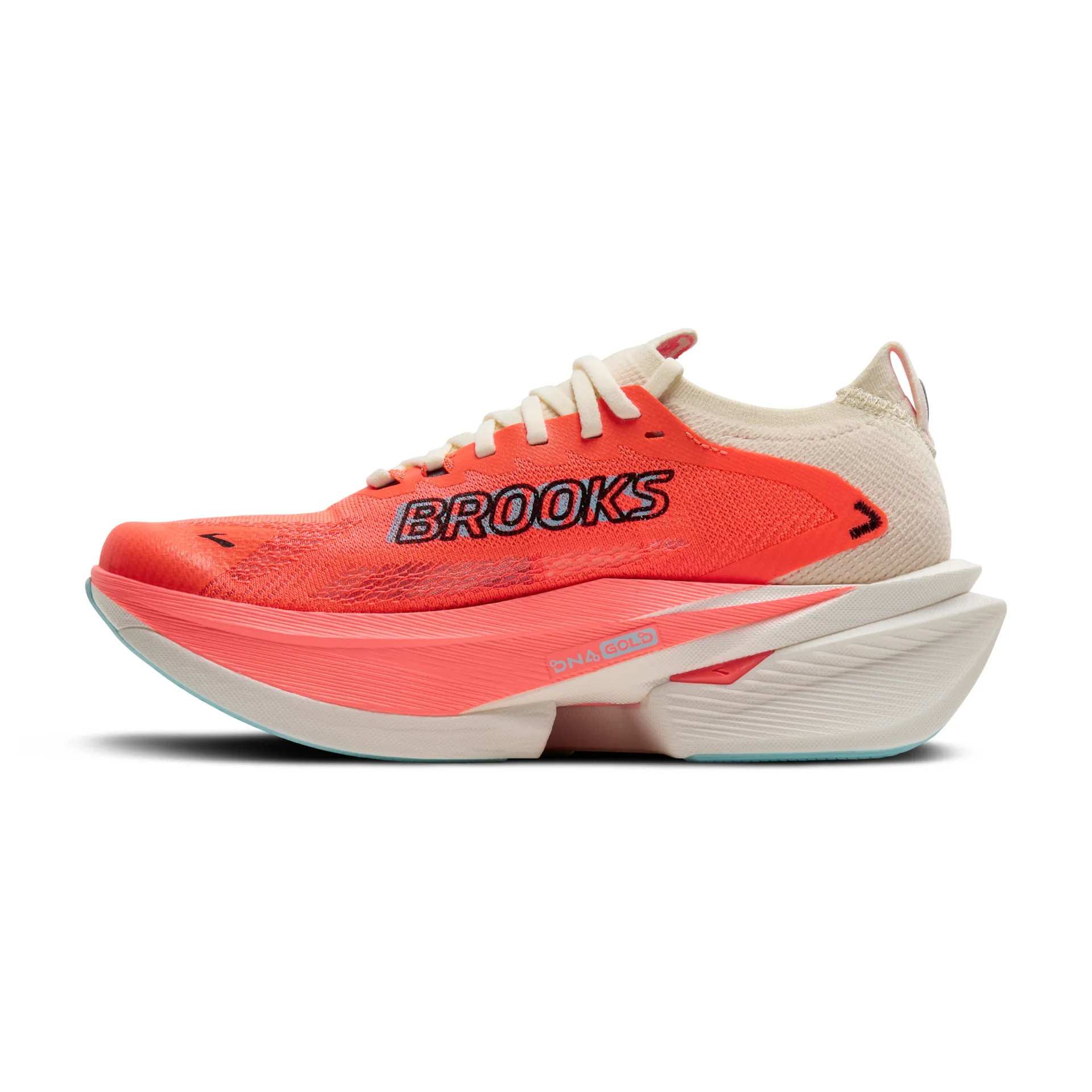 Brooks Hyperion Max 3, Laufschuhe, Damen, Coconut/Fiery Coral/Atomizer - Image 2