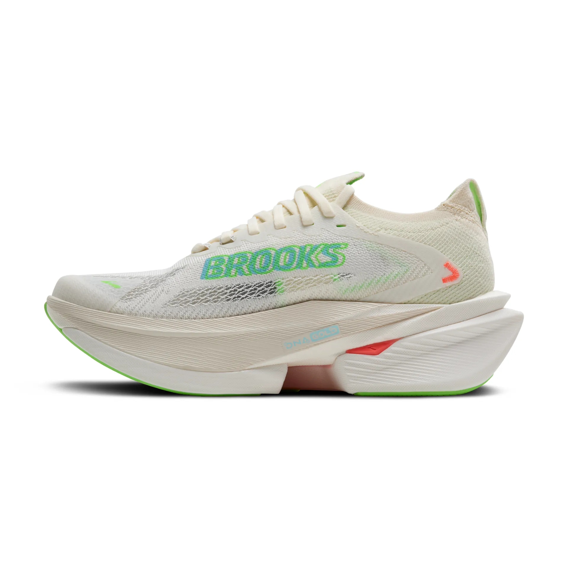 Brooks Hyperion Max 3, Laufschuhe, Damen, Coconut/Green Gecko/Pink Clay - Image 2