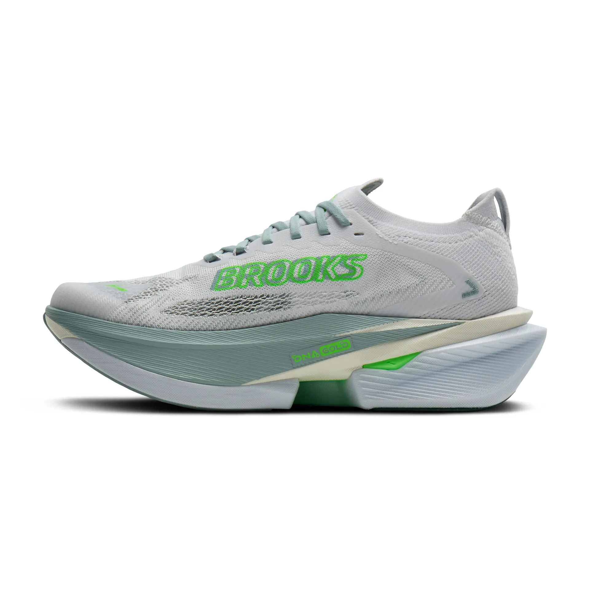 Brooks Hyperion Max 3, Laufschuhe, Herren, White/Gray Mist/Green - Image 2