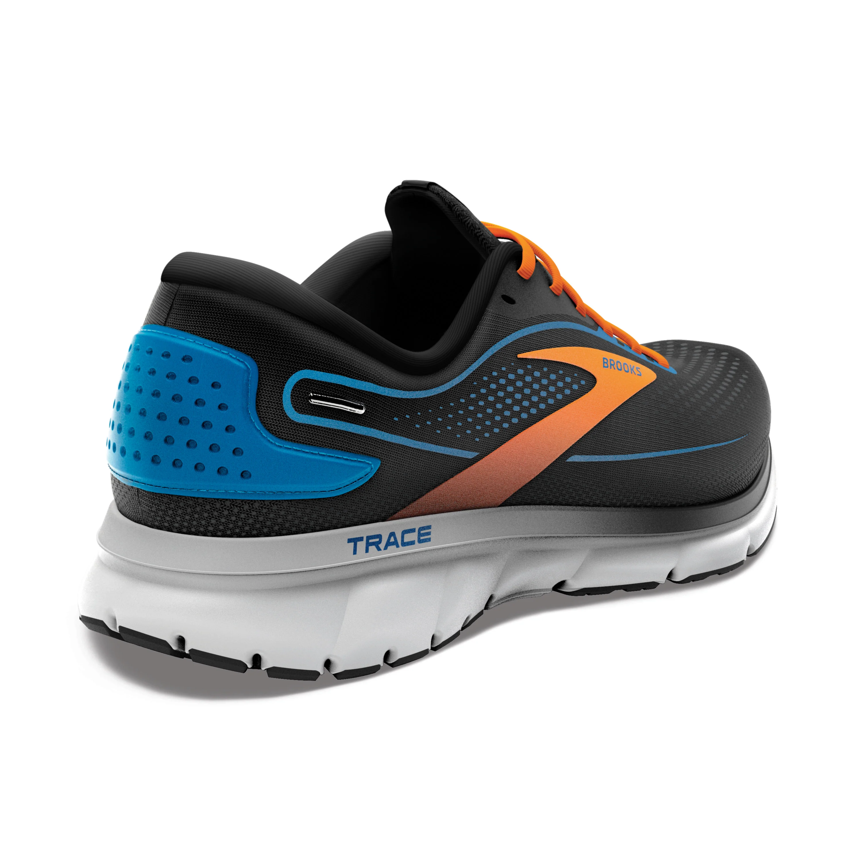 Brooks Trace 2, Herren, black/classic blue/orange, schwarz/blau/orange - Image 4