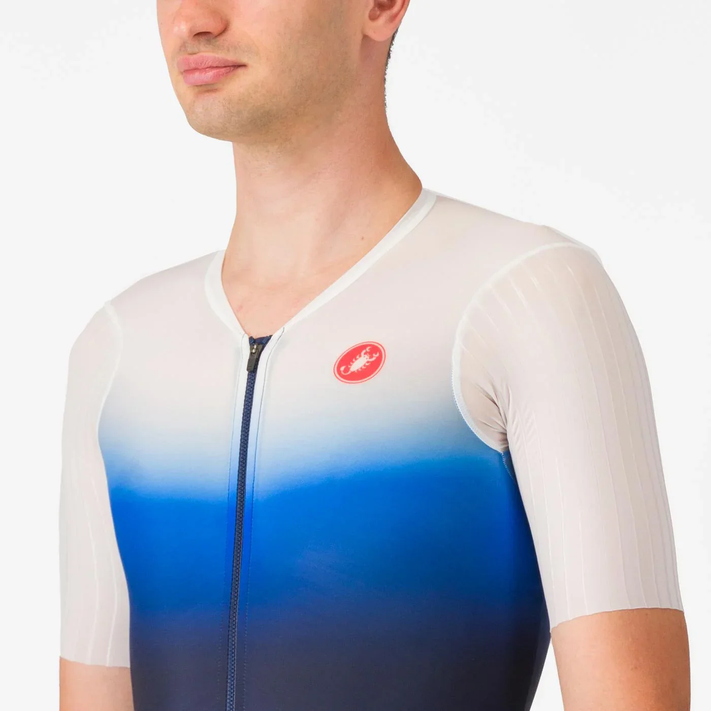 Castelli PR 2 Speed Suit Trisuit, Herren, Belgian Blue/White Azzurro Italia - Image 3