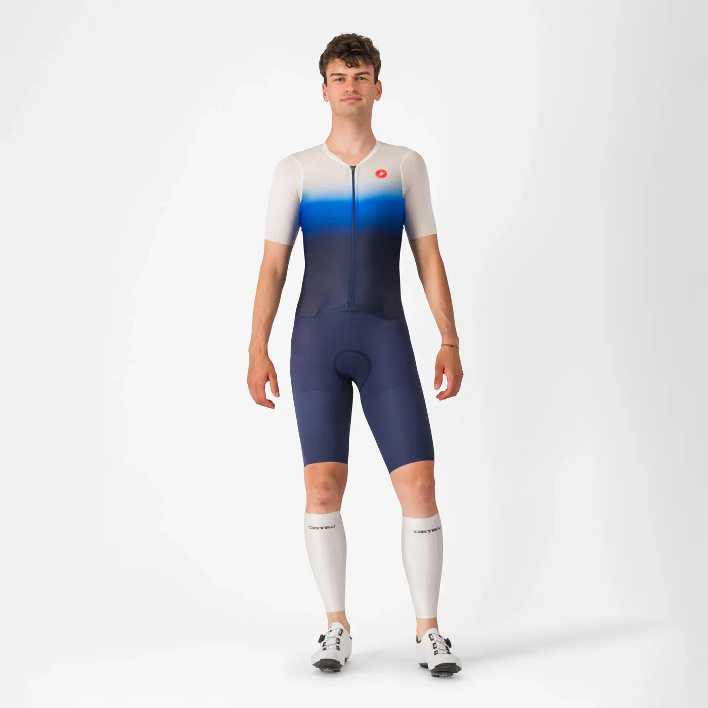 Castelli PR 2 Speed Suit Trisuit, Herren, Belgian Blue/White Azzurro Italia - Image 8