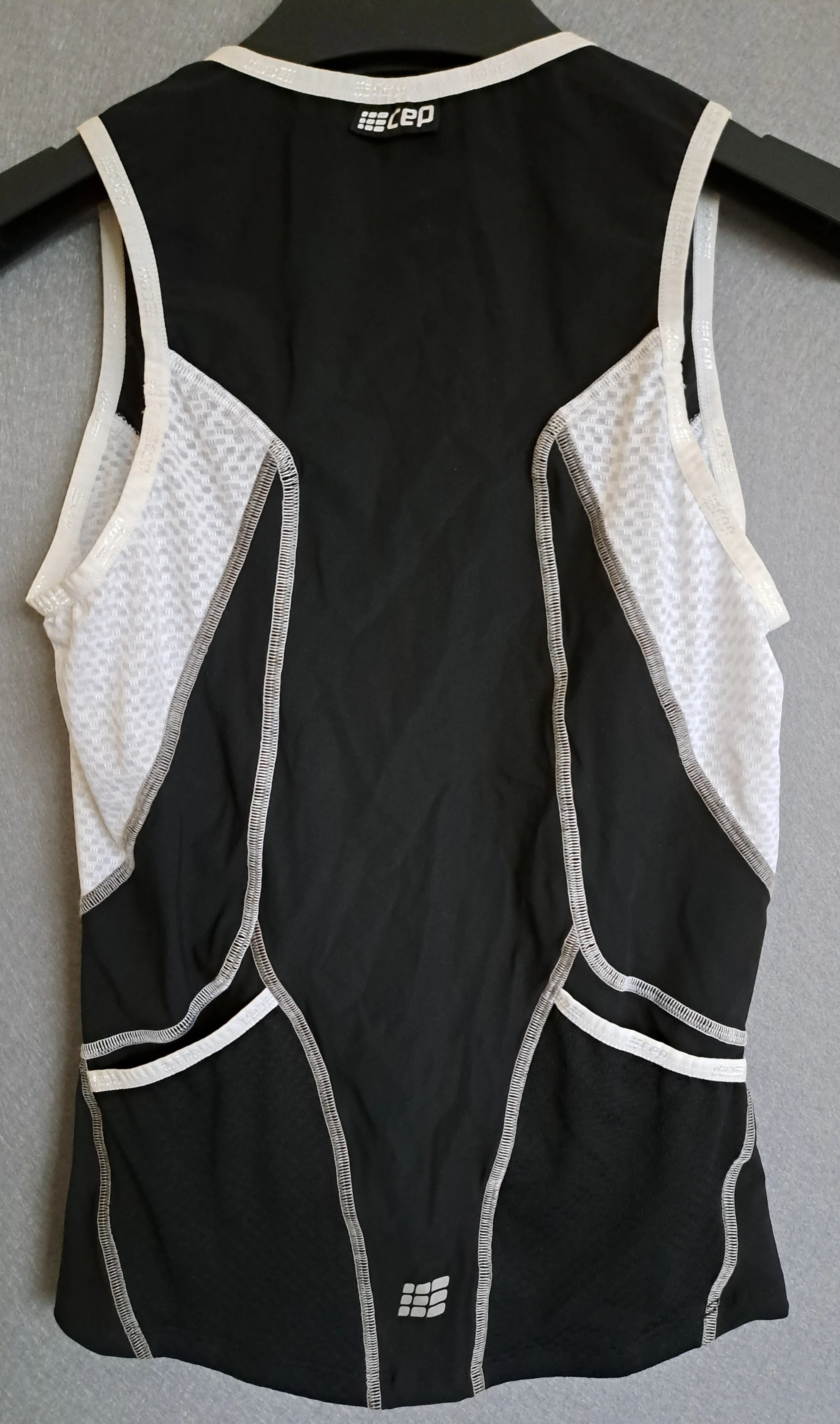 CEP Active Tri Singlet, Damen, schwarz/weiß - Image 2