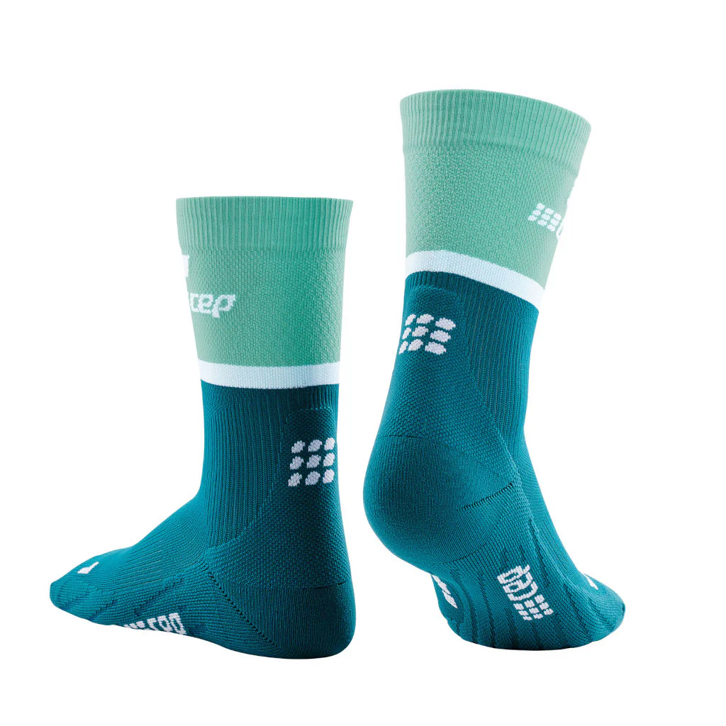 CEP The Run Compression Socks - Mid Cut, Damen, ocean/petrol, hellblau/petrol - Image 2