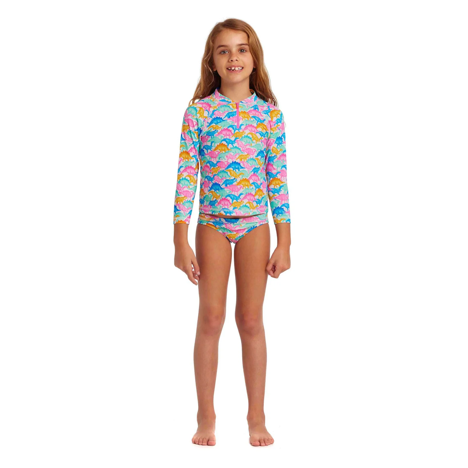 Way Funky Funkita, Zippy Rash Vest Minisaurus, Langarm - Badeoberteil, Kinder - Image 2