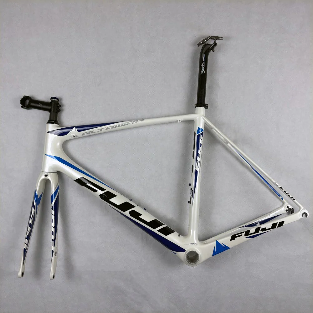 Fuji ALTAMIRA 2.1, Fahrradrahmen, elektronisch, weiß/blau
