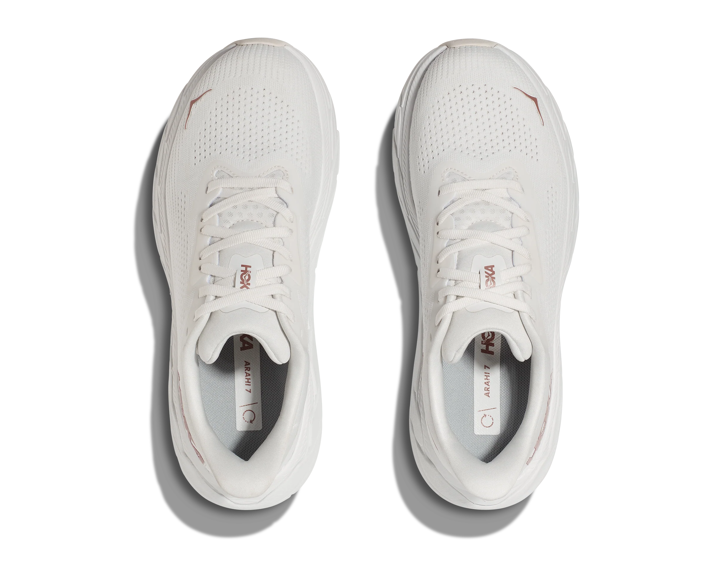 Hoka Arahi 7, Laufschuh, Damen, Blanc De Blanc/Rose Gold - Image 3