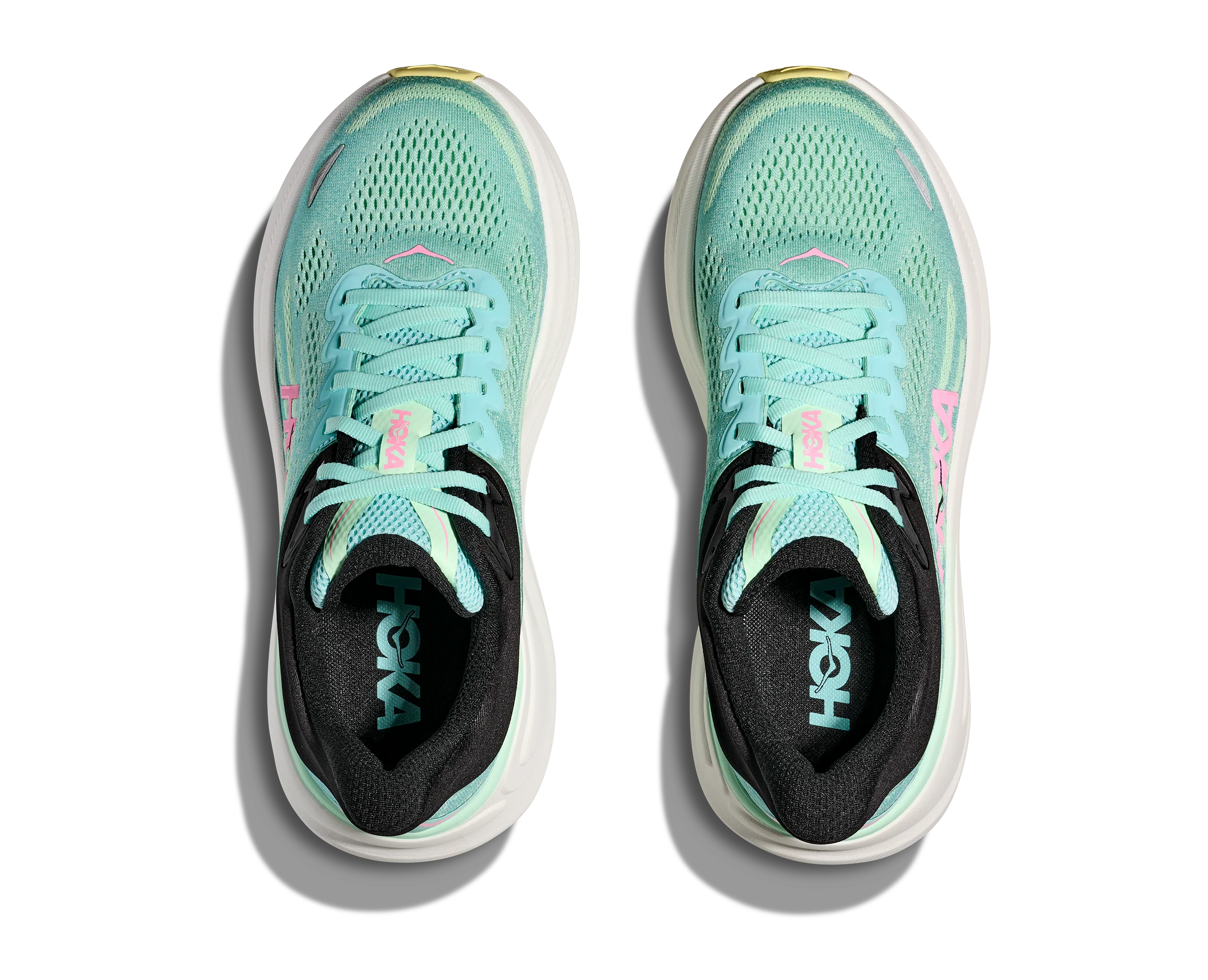Hoka Bondi 9, Laufschuh, Damen, Blue Spark/Mint Flourite - Image 4