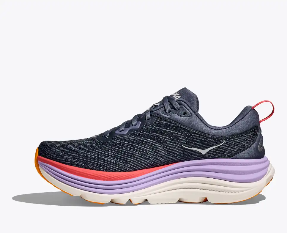 Hoka Gaviota 5, Laufschuh, Damen, Anchor/Grapefruit - Image 2