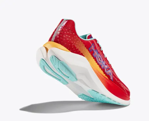 Hoka Mach X, Laufschuhe, Herren, Cerise / Cloudless - Image 5