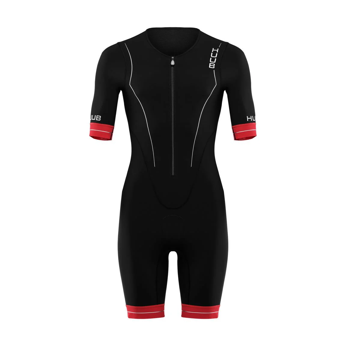 Huub RaceLine Long Course TriSuit, Herren, schwarz/rot - Image 4