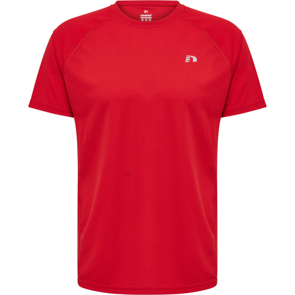 Newline Men Core Running T-Shirt S/S, Herren, tango red, rot