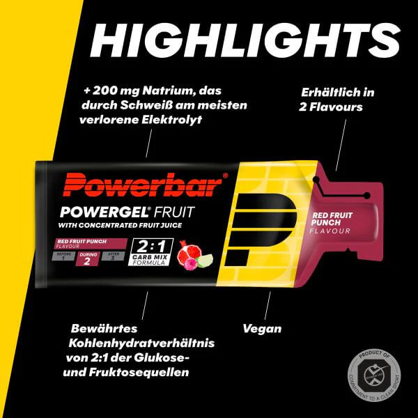 Powerbar Powergel Fruit, Red Fruit, 41g - Image 2