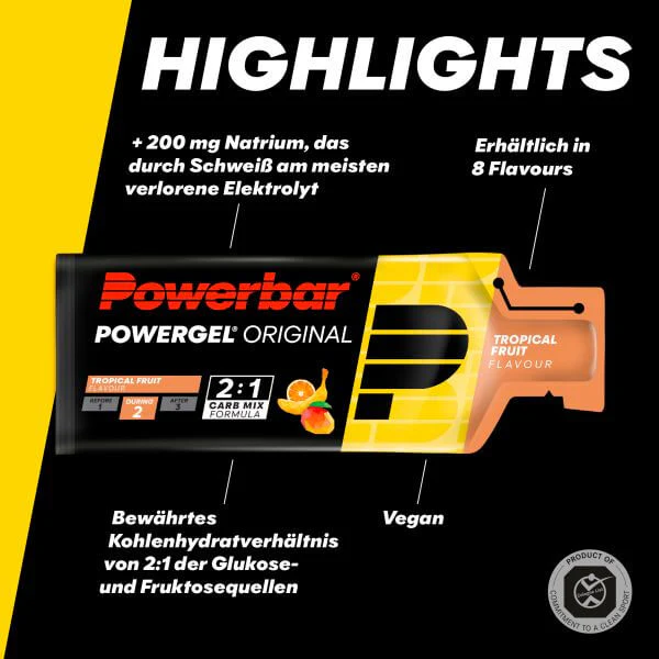 Powerbar Powergel Original, Tropical Fruit, 41g - Image 2