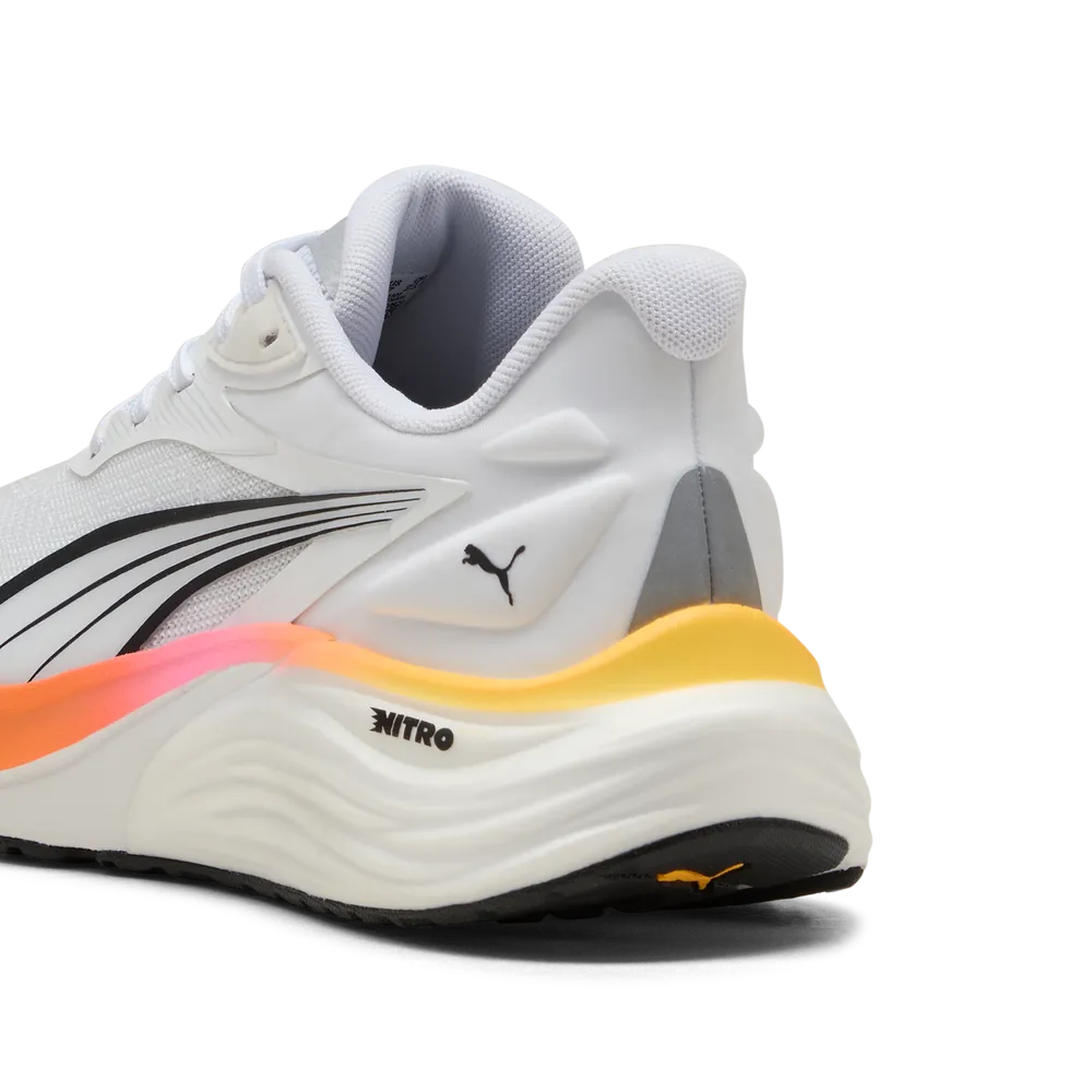 Puma Electrify Nitro 4, Laufschuhe, Damen, PUMA White/Sun Stream/Poison Pink - Image 6