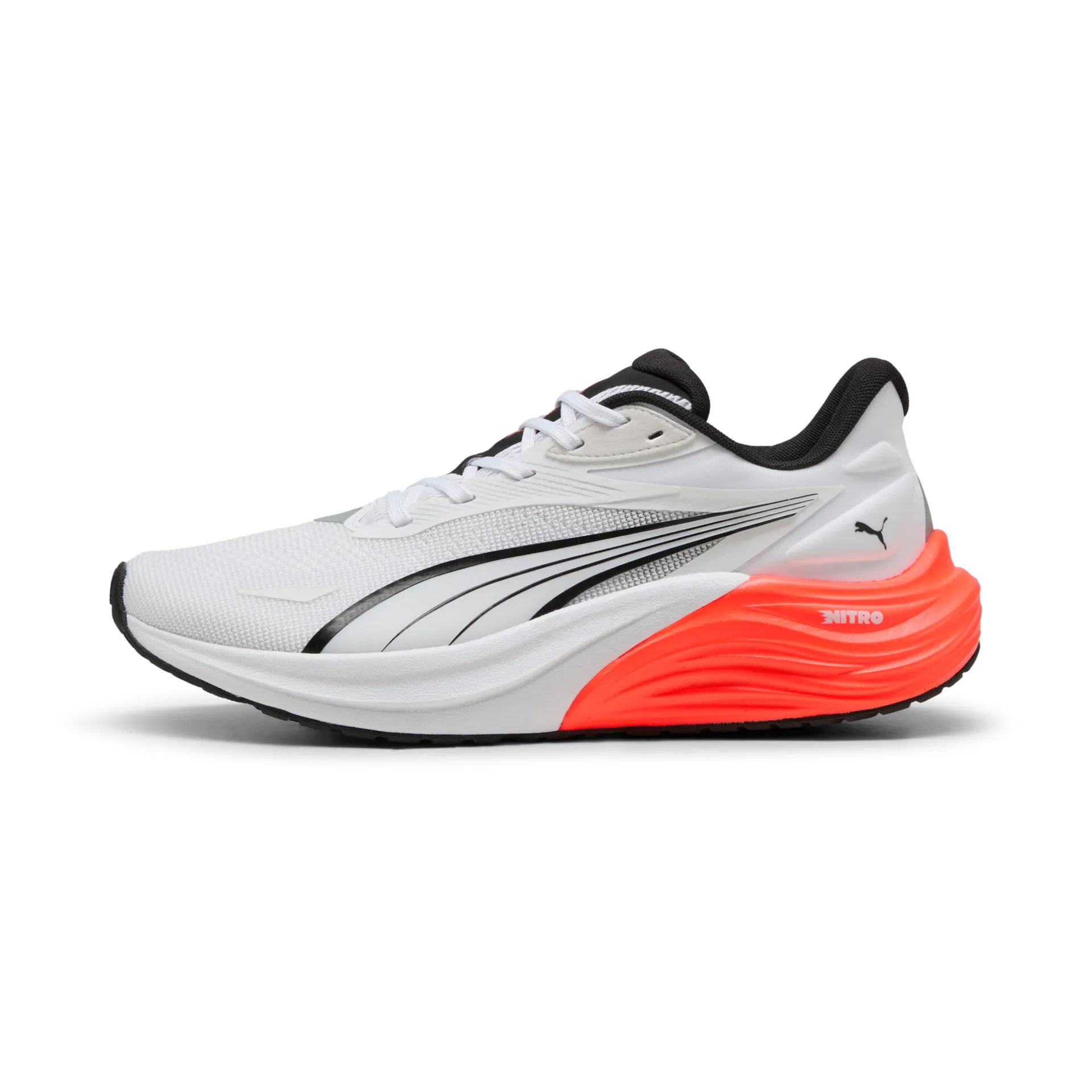 Puma Electrify Nitro 4, Laufschuhe, Herren, Puma White/Glowing Red/Puma Black - Image 2