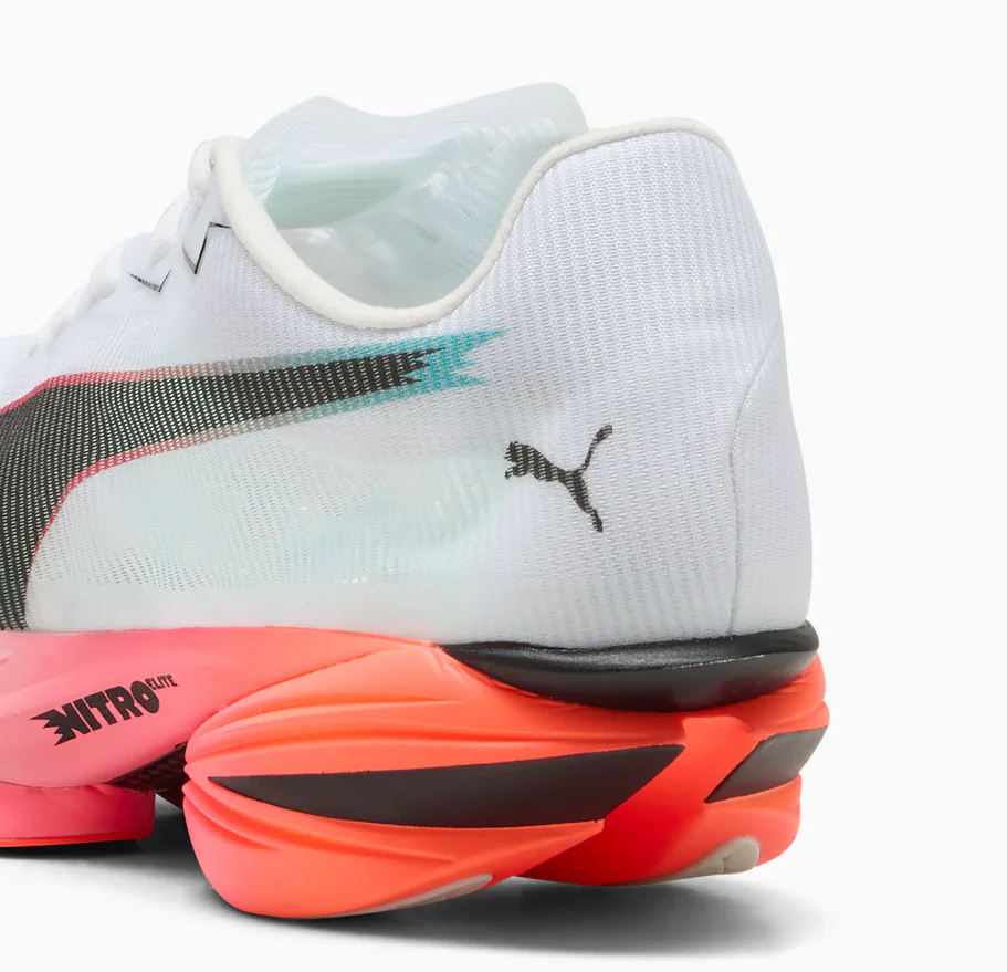 Puma FAST-R NITRO Elite 3, Laufschuhe, Damen, Puma White/Glowing Red/Mint Melt - Image 4