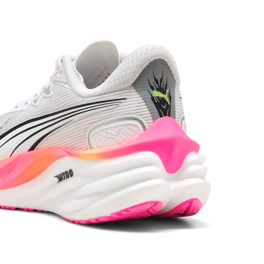 Puma Velocity NITRO™ 4, Laufschuh, Damen, Puma White/Glowing Red/Poison Pink - Image 4