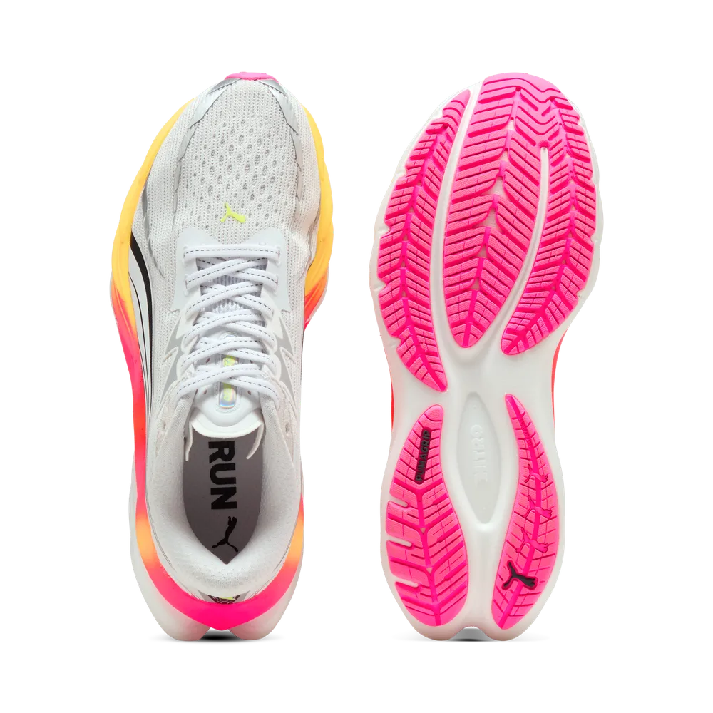 Puma Velocity NITRO™ 4, Laufschuh, Damen, Puma White/Glowing Red/Poison Pink - Image 6