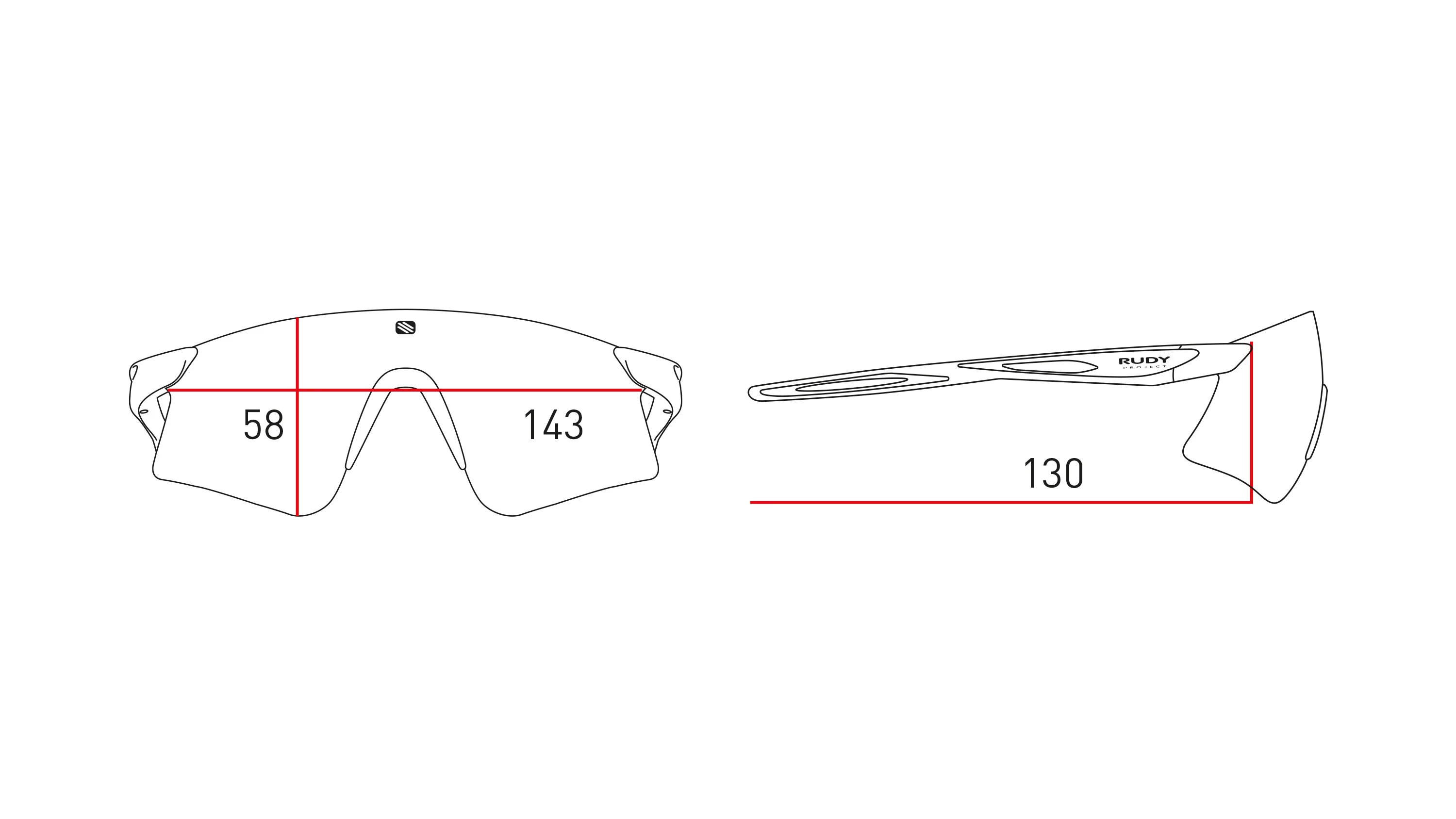 RUDY Project Astral Sphere, ImpactX2 Black/Black Fade/Crystal Blue Gloss, Radbrille, Sportbrille - Image 7