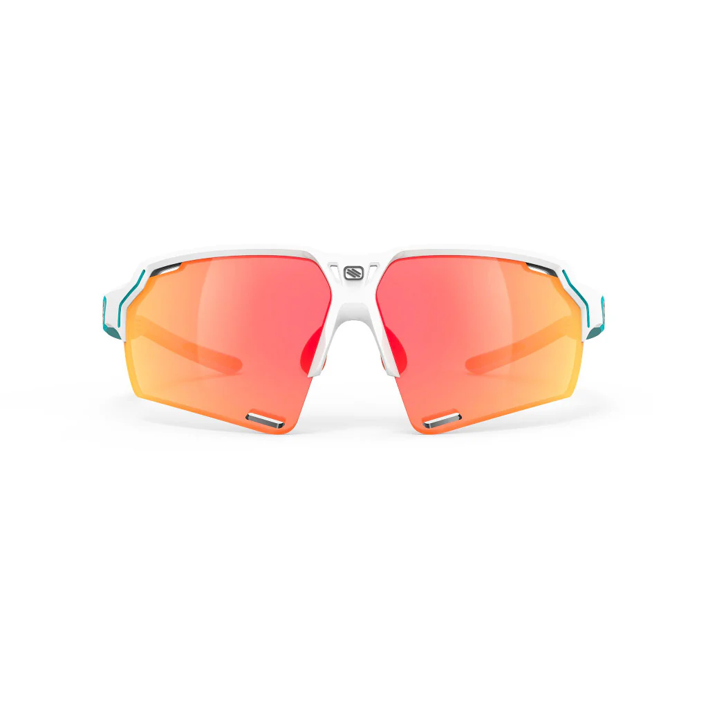 RUDY Project Deltabeat White Emerald (Matte) - RP Optics Multilaser Orange, Radbrille, Sportbrille, weiß/türkis - Image 3