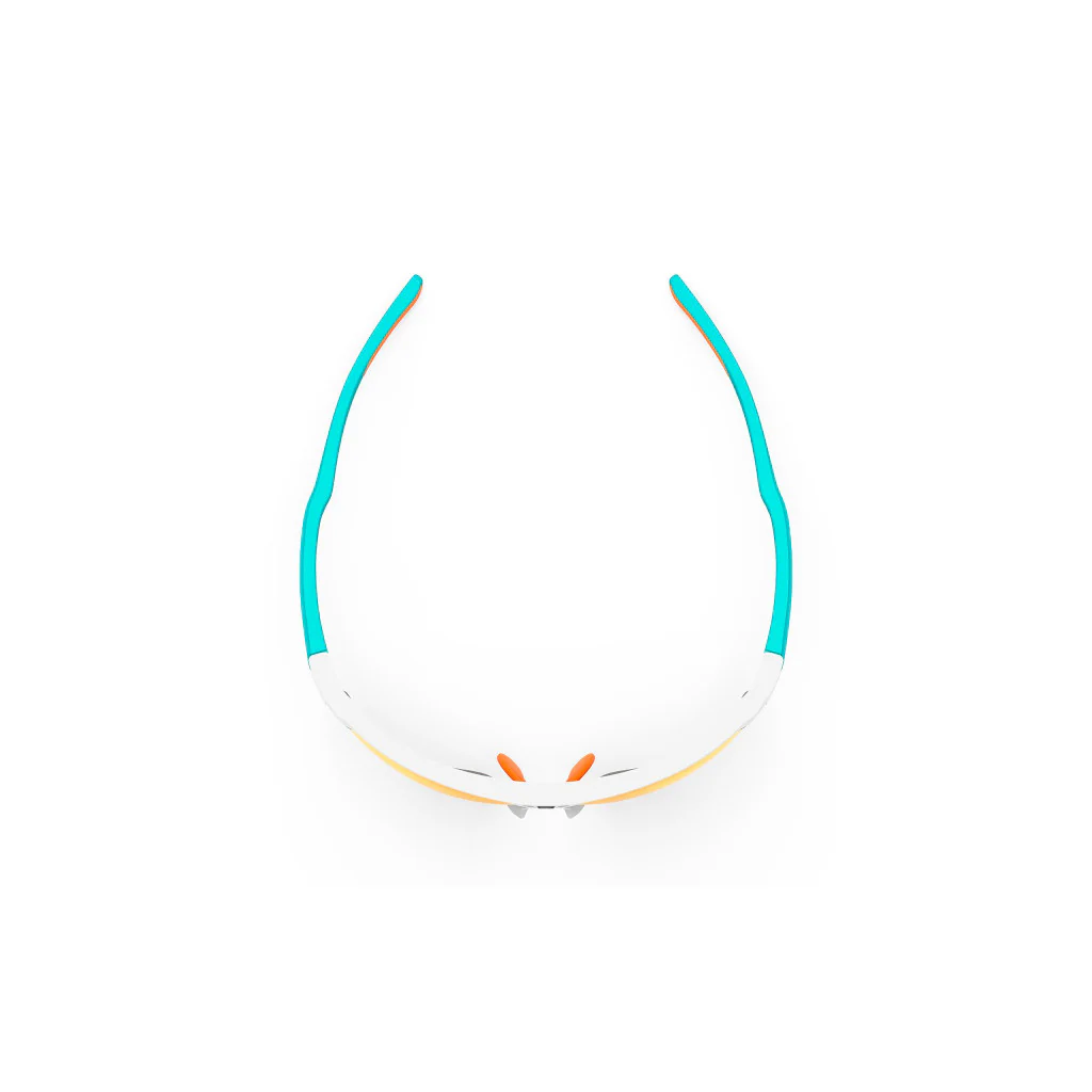 RUDY Project Deltabeat White Emerald (Matte) - RP Optics Multilaser Orange, Radbrille, Sportbrille, weiß/türkis - Image 6