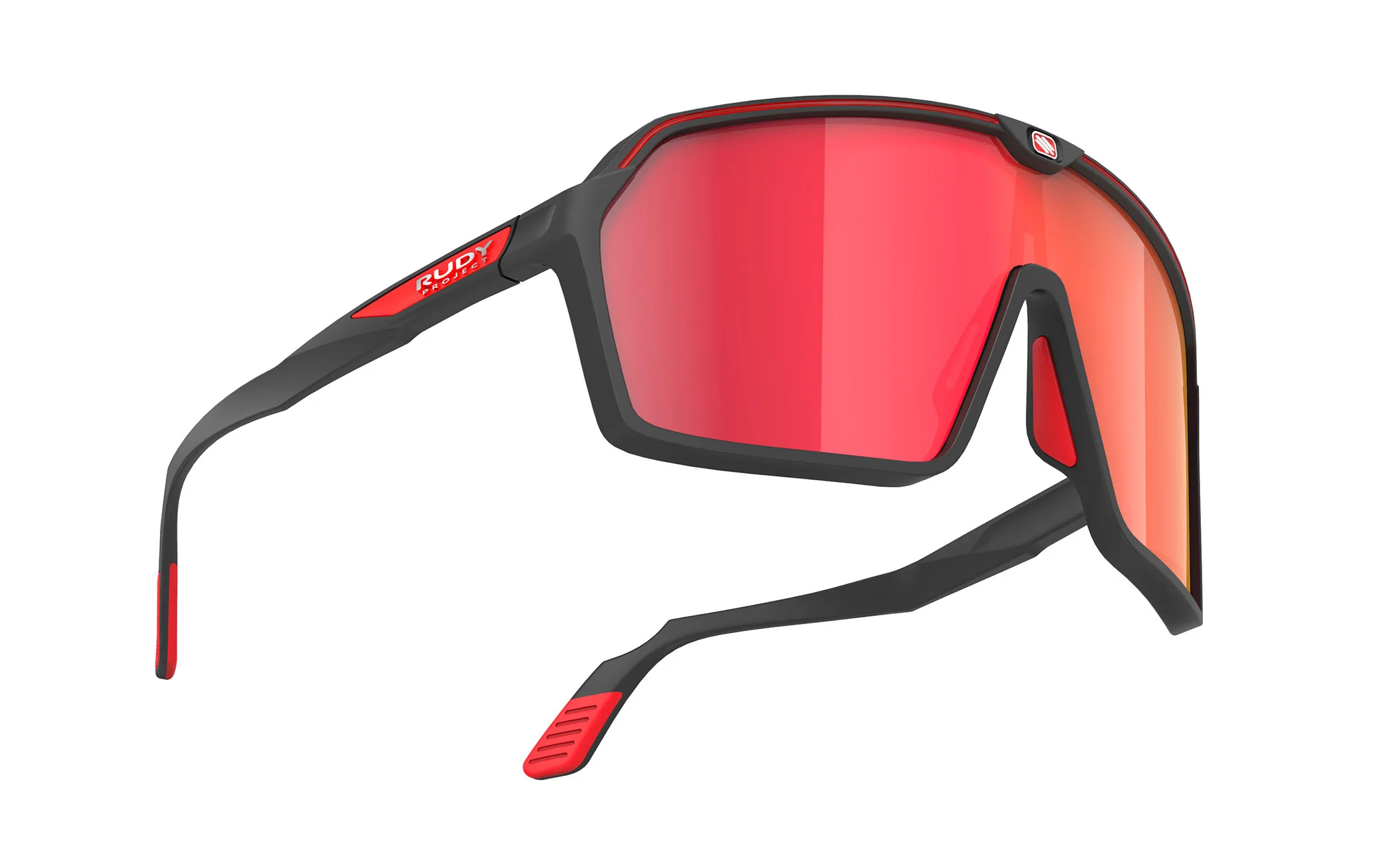 RUDY Project Sun.Spinshield Black Matte - Multilaser Red, Radbrille, Sportbrille, schwarz/rot - Image 3